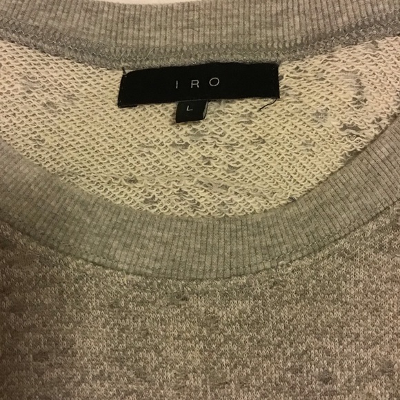 IRO distressed short sleeve sweatshirt - Picture 2 of 4